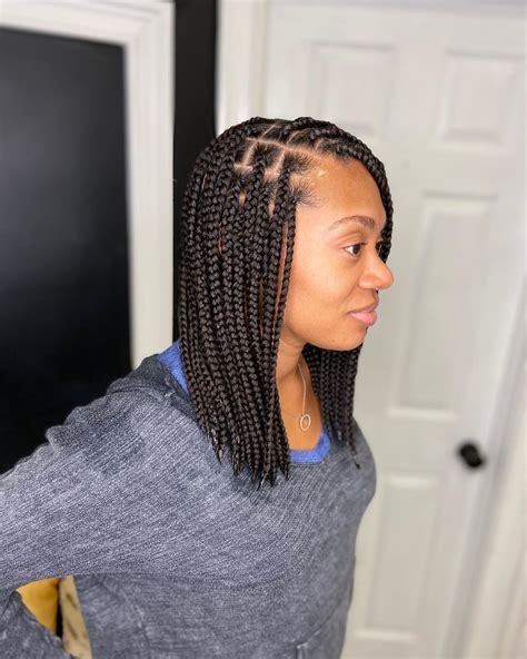 Exemplary Knotless Box Braids Bob Style Hairstyle For Women Straight ...
