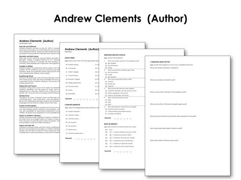 Andrew Clements (Author) | Made By Teachers