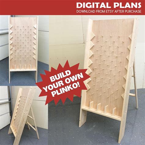 Plinko Game Board Plans - PDF Plans to Make your own Plinko Board ...