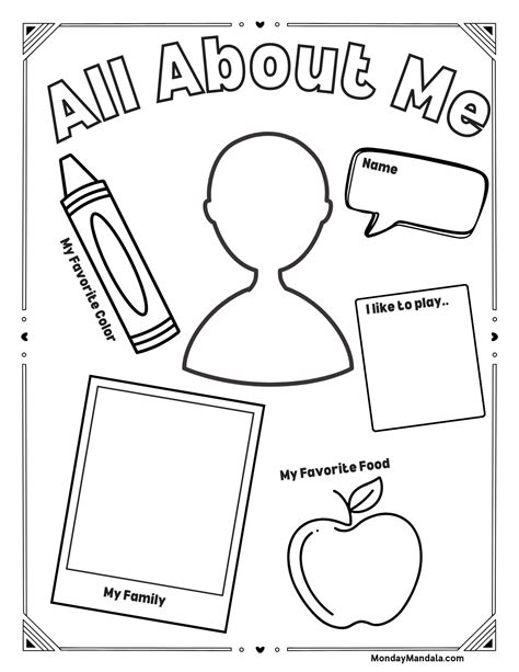 All About Me Worksheet Free Printable Teens