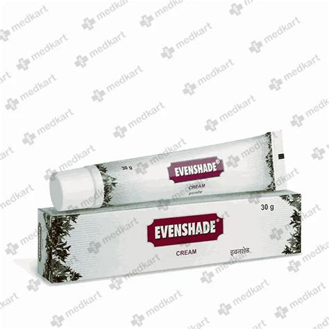 EVENSHADE CREAM 30 GM Price, Uses, Side Effects & Substitutes | Medkart