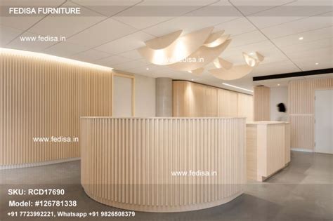 Office Reception Table Beauty Salon Front Desk Panelled Reception Desk ...