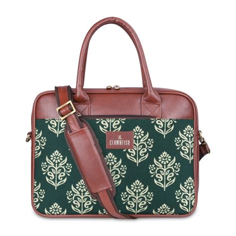 THE CLOWNFISH Deborah series 15.6 inch Laptop Bag For Women Printed Ha ...