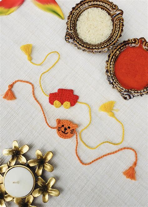Get Car & Tiger Sustainable Rakhi's - Pack of 2 at ₹ 399 | LBB Shop
