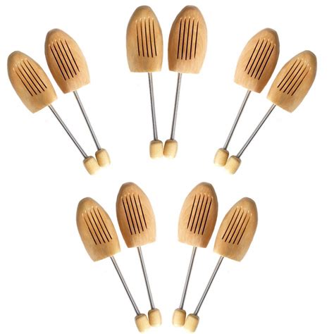 Buy 5 Pairs of Adjustable Wooden Shoe Tree Stretcher Shaper Keeper - EU ...