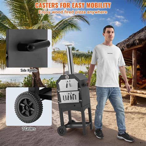 VEVOR Outdoor Pizza Oven, 12 Pellet Fire Ovens, India | Ubuy