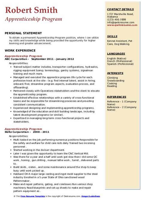 Image result for Sample Apprenticeship Program