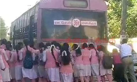 Nagercoil: Student pushed the bus issue: 4 including driver, conductor ...