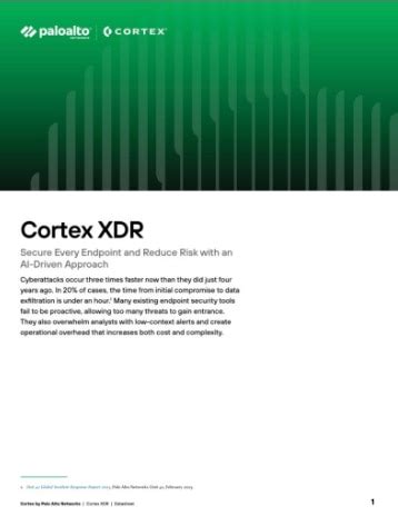 Transform Endpoint Security with Cortex XDR - Palo Alto Networks