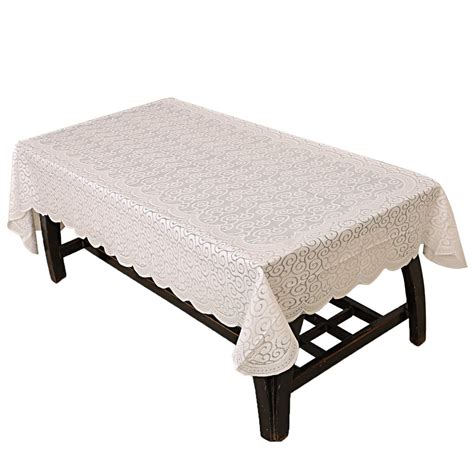 Kuber Industries Zig Zag Design Cotton 4 Seater Centre Table Cover ...