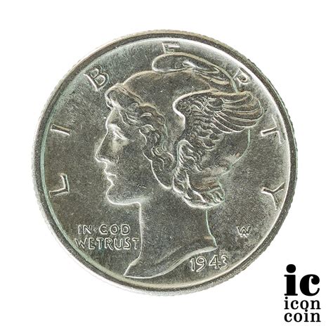 1943 Mercury Dime - Uncirculated - Beautiful Silver Coin! - For Sale ...