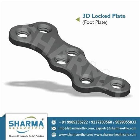 Foot And Ankle Locked Plates - Broad Straight Foot Plate Manufacturer ...