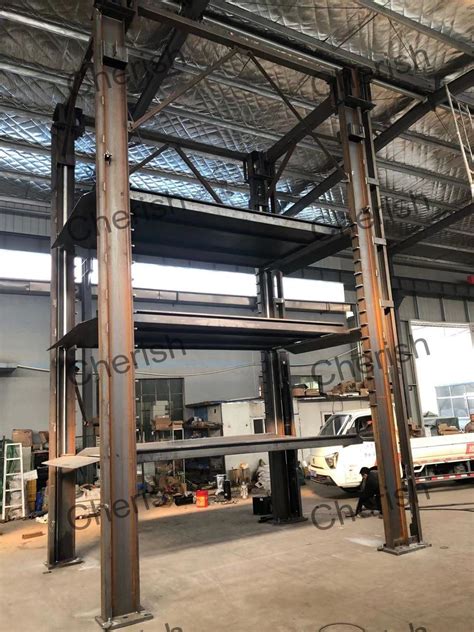 Garage Quad Level Four Post Car Parking Lift System - China Parking ...