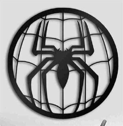 WOOZY WORK Spider Plaque Sign - Black Wooden Plaque Wall Hangings Price ...