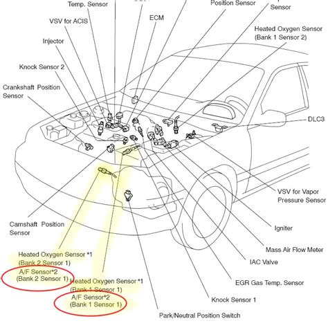 Image result for Toyota Camry O2 Sensor Location