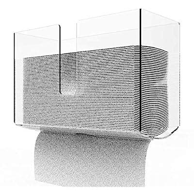 Buy Cq acrylic Wall Mount Paper Towel Dispenser,Clear Folded Paper ...