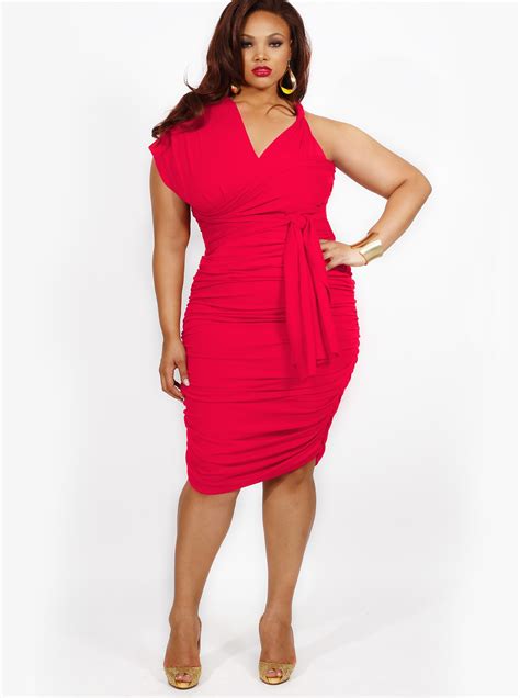 RED PLUS SIZE DRESSES - Kapres Molene