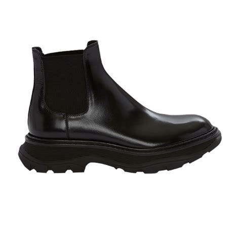 Alexander Mcqueen Tread Chelsea Boot Black Price in India | Culture Circle