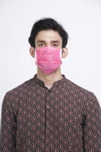Vektor Safe Special 3 Ply Disposable Face Mask Unisex Pink Mask ...