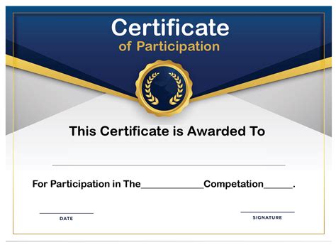 Free Printable Certificate of Participation Templates