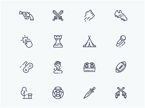 Vector Game Category Icons - graphberry.com