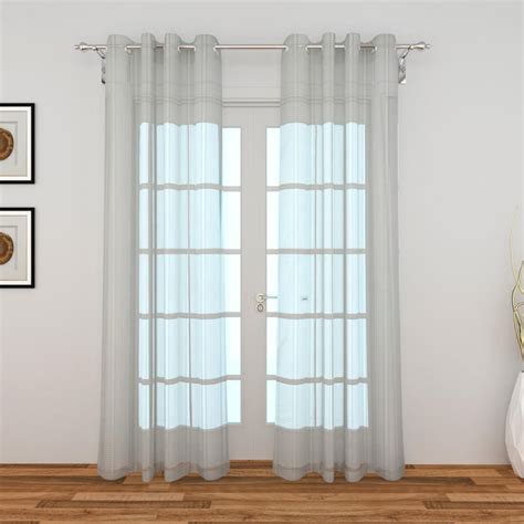 Buy Corsica Vegas Reno Off White Printed Net Sheer Door Curtain ...