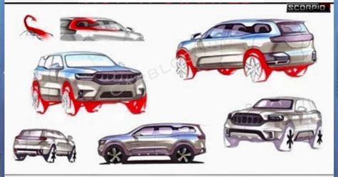 Pratap Bose Shares Early Design Sketches of Mahindra Scorpio N » Car ...