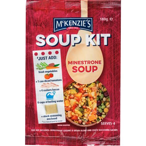 Calories in Mckenzie's Minestrone Soup Kit calcount