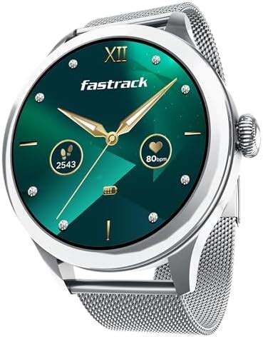 Fastrack Noir Pro 1.19" Super AMOLED Metal Smart Watch with 1000 Nits ...