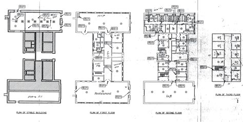 Biltmore Stable Floor Plan with Labeled Lights