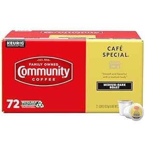 Community Coffee Café Special Medium Dark Roast Single Serve K-Cup ...