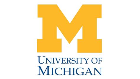University Michigan M Logo University Of Michigan Mascot Mat "Block
