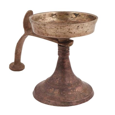Brass Worship Diya with Cobra Head Stand
