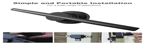 Gigaglitz 3D Holographic Fan Display with Portable Projector, minisd ...