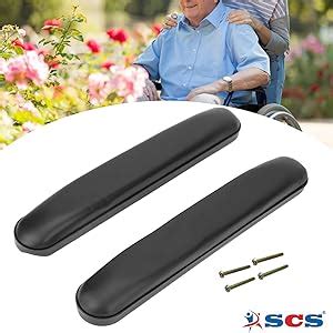 SCS Soft Armrest/Armpad Pair for wheelchair - Full Length 13in / 33cm ...