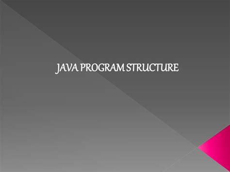 Structure of Java Program 的图像结果