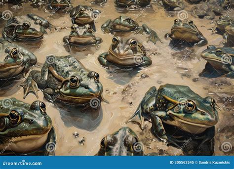 Plague of Frogs in Egypt, Bible Story. Generative AI Stock Illustration ...