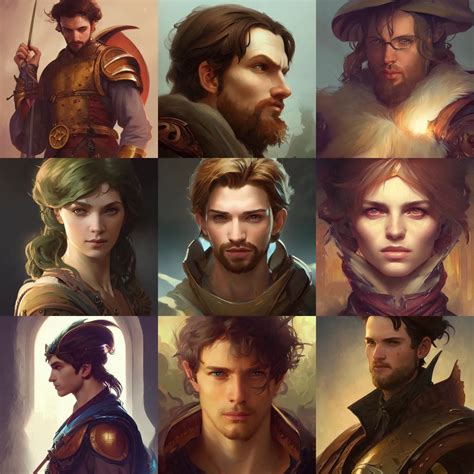 male pyromancer, fantasy, D&D, portrait, highly | Stable Diffusion