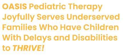 OASIS Pediatric Therapy - Northern Colorado Home Healthcare