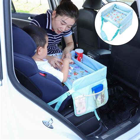 Kids Car Seat Tray Foldable Seat Stroller Road Tri... – Grandado
