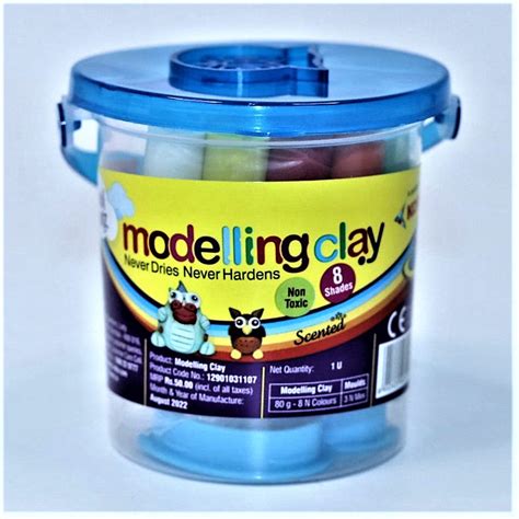 Kores Modelling Clay (Small) – Never Dries Never Hardens Non Toxic Sce ...