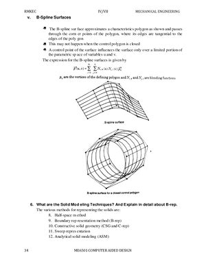 Computer Aided Design - UNIT-III Unit IV - Studocu