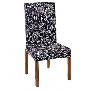 HOTKEI Pack of 1 Warli Print Dining Table Chair Cover Stretchable ...