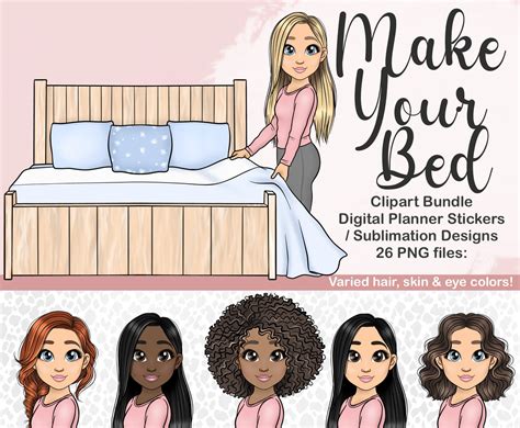 Make Your Bed Clip Art