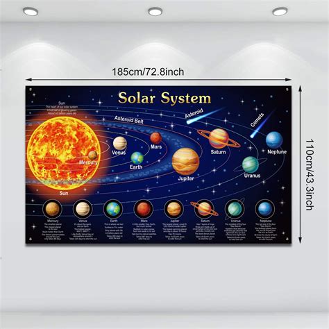 Solar System Decorations Large Fabric Outer Space | Ubuy India