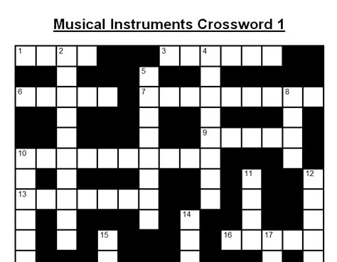 Large Stringed Instrument Crossword at Herman Genovese blog