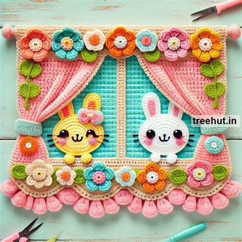 Crochet Valance Ideas with Leftover Yarn