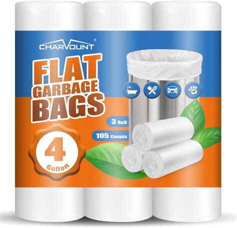 Amazon.com: Small Trash Bags 4 Gallon, 105 Count Small Garbage Bags for Bathroom, Office ...