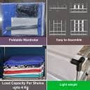 Continental portable Almirah Foldable closet for Clothes 12 Shelves , 1 ...