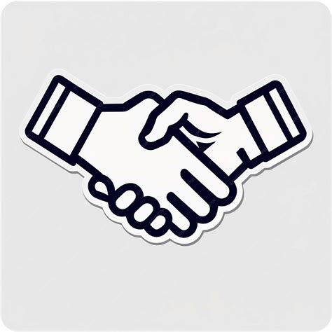 Business Handshake Sticker 的图像结果